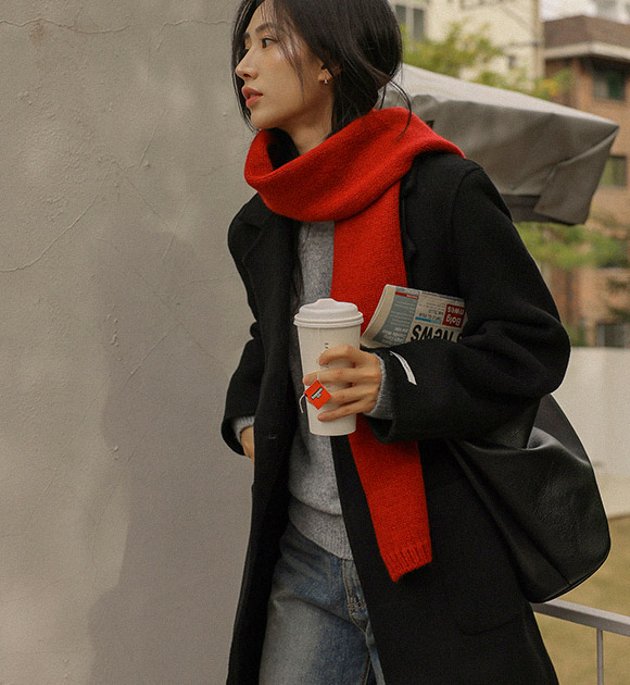 4DD00119HN_Bono Wool Simple Muffler