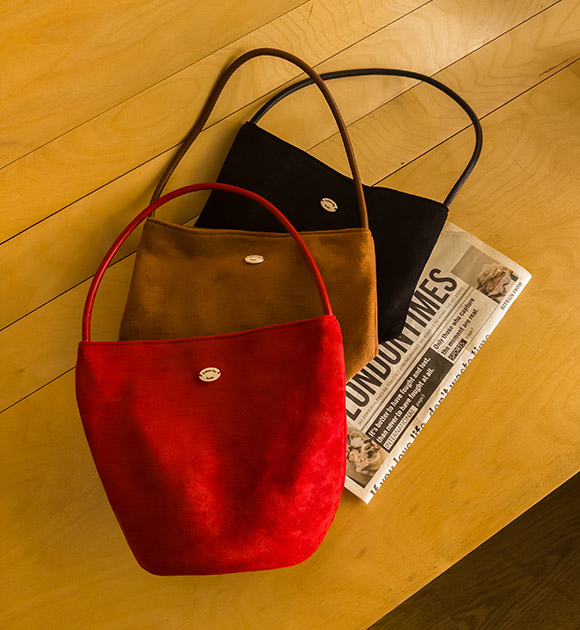 5DD00151LJ_Embossed Suede Tote Bag