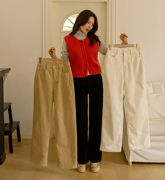 4DA30706NN_Winter Velvet Brushed Wide Pants (Short/Long)