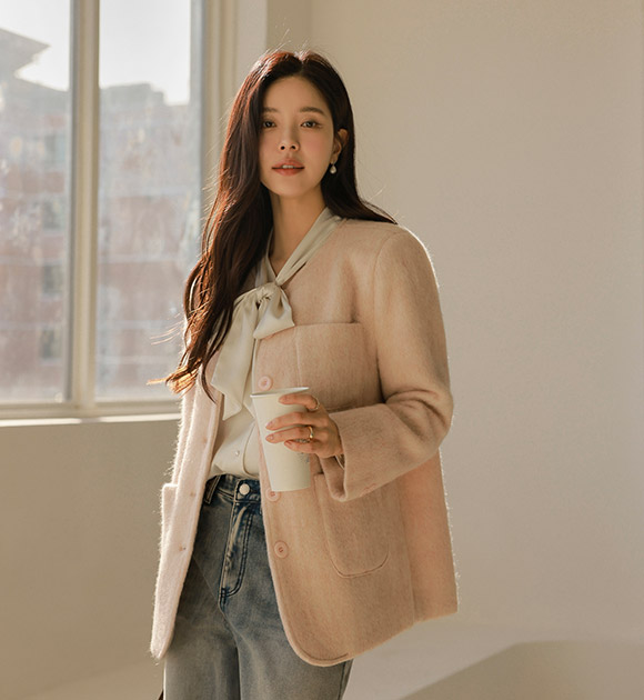 5DA30866NN_Cien Pocket Round Wool Jacket