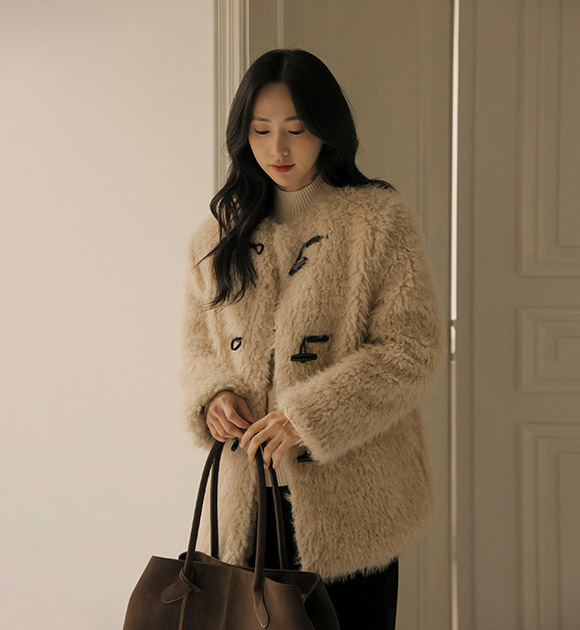 6DA30893LJ_Fog Midi-length Duffle Coat