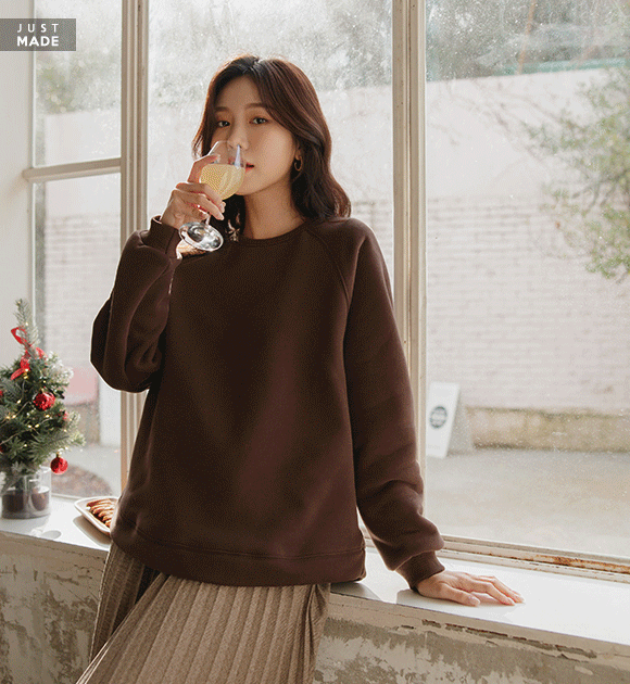 <br>8OA0506GG_One & Only Fleece Lined Raglan Sweatshirt