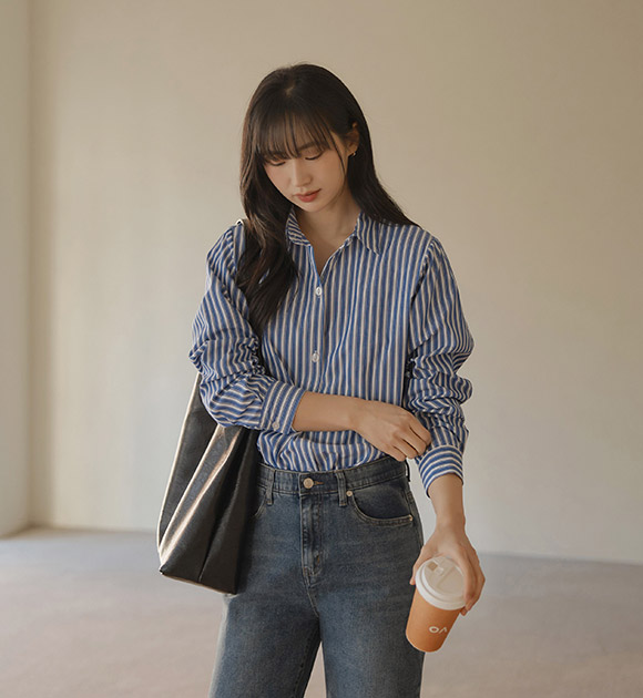 4DA31090HN_Classic Mood Striped Shirt