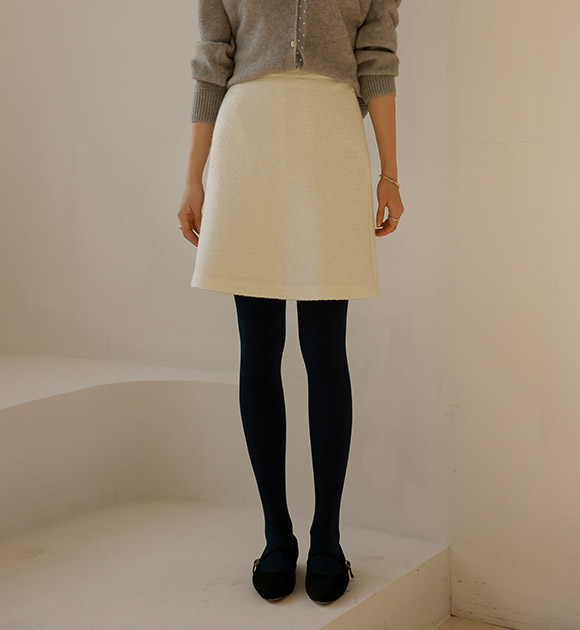 8QT169JJ★_[BETTER] Bellong Gold Button Mid-thighSkirt