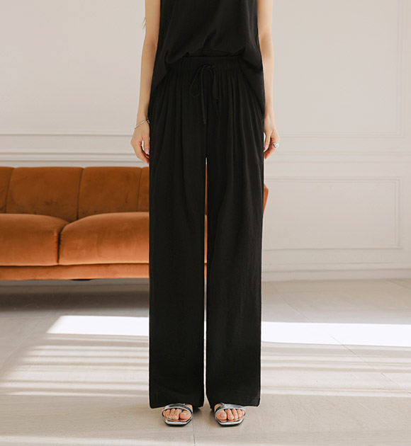 5DA31287HN_Pretzel Flowy Fit Banding Pants