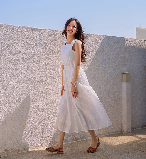6DA31309JJ_Edition Cotton Lace Sleeveless Dress