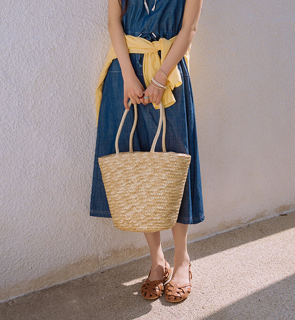 6DD00232HN_Fresh Lemon Rattan Shoulder Bag