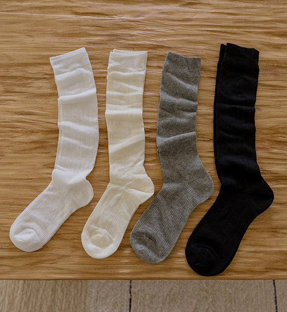 6DD00267HR_Summer Fabric Sheer Long Socks