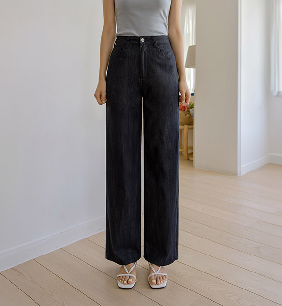 6DA31432HN_Feed Non-Fade Wide Jeans (Short/Long)