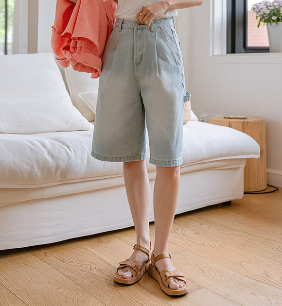 6DA31464HR_Cotton&Denim Carpenter Bermuda Pants