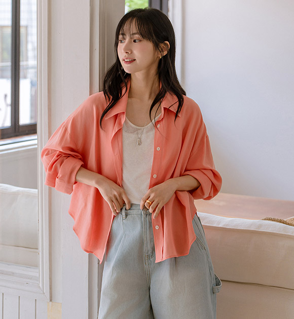 6DA31463HR_Sunblock Tencel+Linen Summer Shirt
