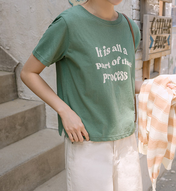 4DA31502NN_Casual Printing Short-sleeved T-shirt