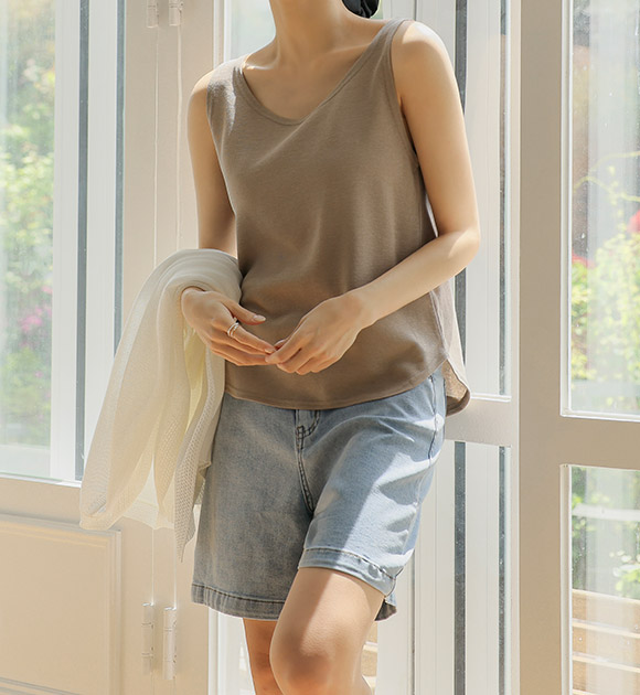 5DA31486NN_Stretchy Daily Sleeveless Top