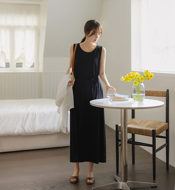 6OA0871YY_[JUST BETTER] Daily UV-Protection Airo-cool Sleeveless Dress