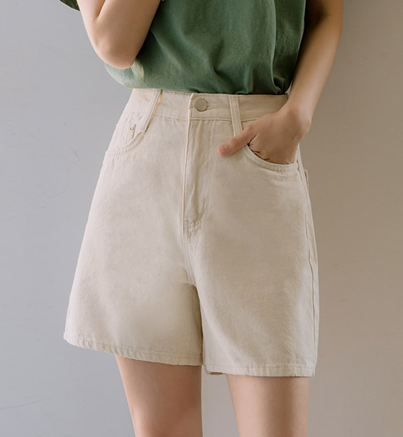 4DA31511NN_Bronze Mid-thigh Cotton Pants
