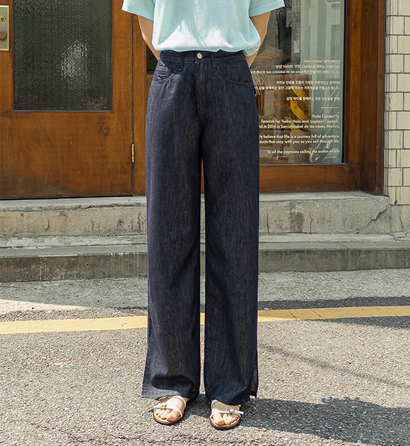 5DA31530HN_Non-Fading Side-Slit Summer Denim (Short/Regular/Long)