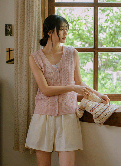 6DA31559JJ_Hermo Boucle Knit Vest