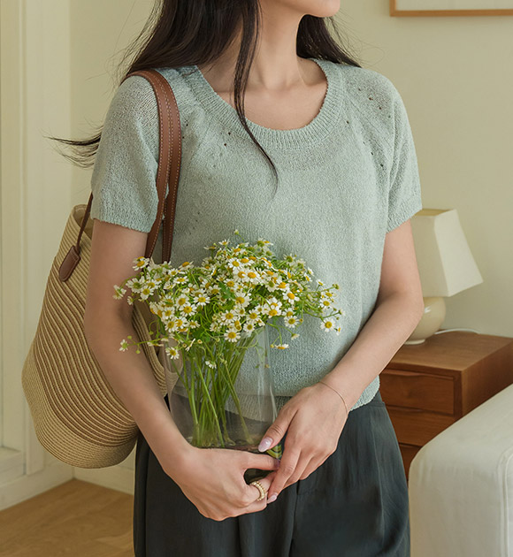 5DA30147NN_Rico Open-Knit Linen Boucle Sweater