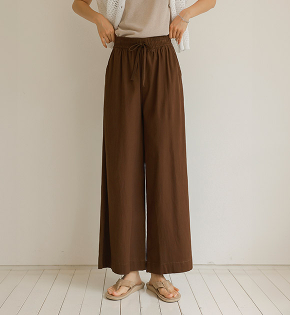 5DA31692JJ_Luffy Linen Touch Wide Banding Pants
