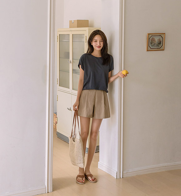 5DA31717NN_Drop Shoulder Slub Tee