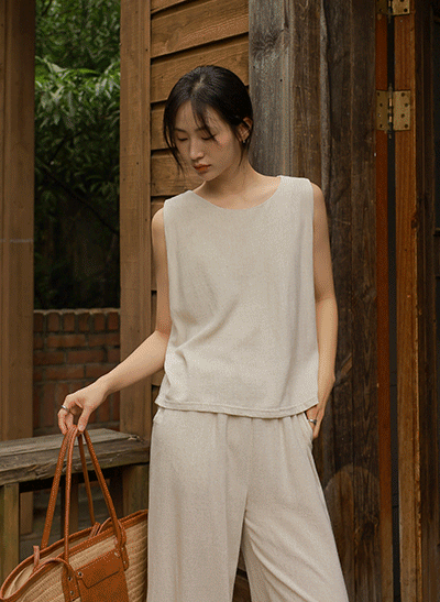 6DA31723JJ_Royna Soft Linen Tank Top