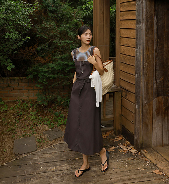 6DA31734NN_Lloyd Two-Button Suspender Dress