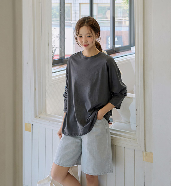 4DA31740HN_Salt Clean Round Long T-shirt