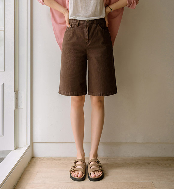 5DA31760JJ_Bestie Hidden Banding Spandex Above-knee Pants