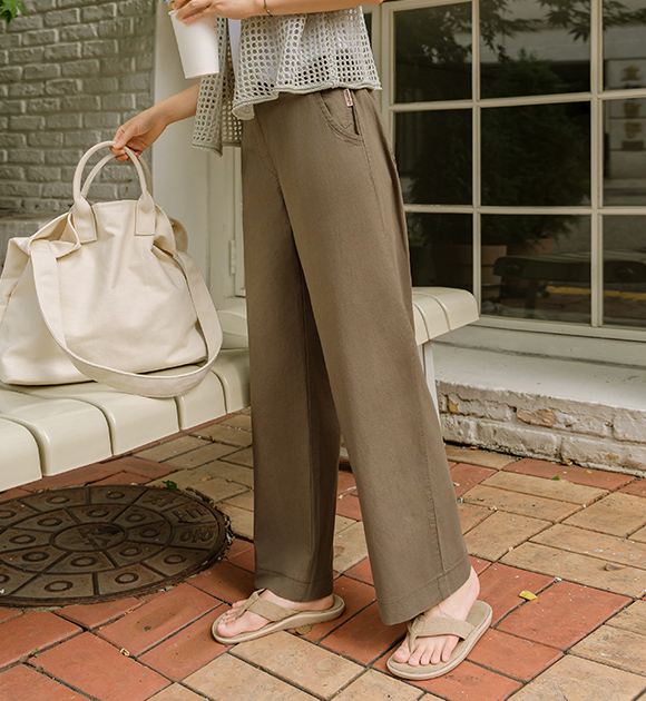 5DA31753HR_Siho Label Pocket Wide Pants