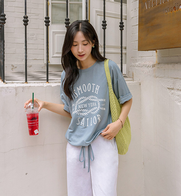 5DA31755HN_Sailor String Cool Short-sleeved T-shirt