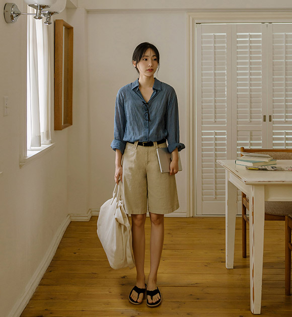 5DA31806HN_Robin Spangood Wide Above KneePants