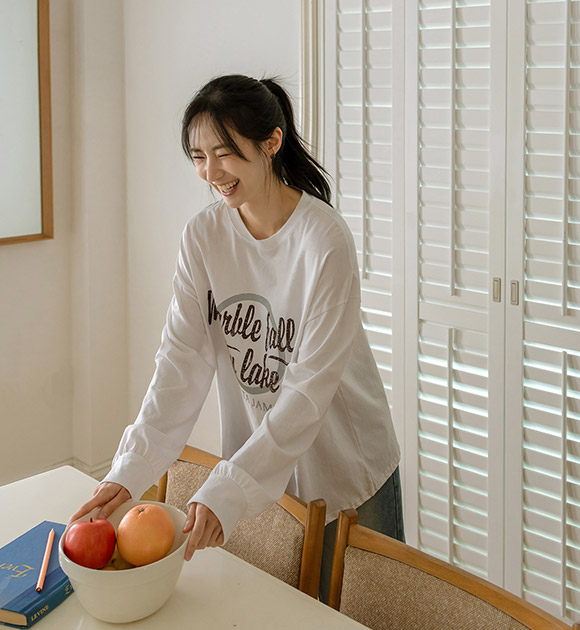5DA31813NN_Circle Vintage Print Sweater tshirt