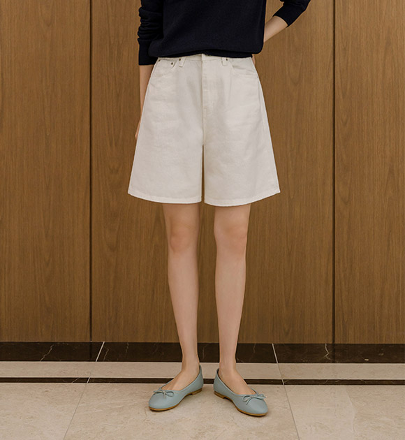 6DA31824HN_Liney Basic Mid-thigh Pants