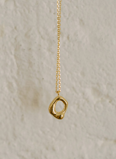 5DD00318HN_Unbalanced Square Pendant Necklace