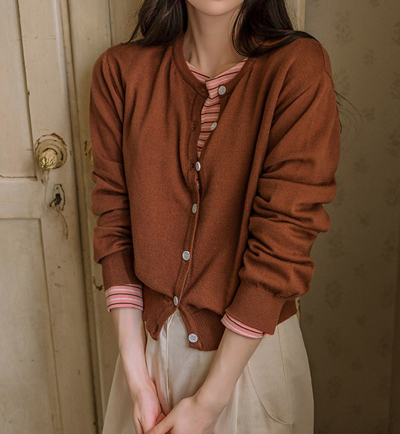 6DA31826JJ_Smooth Soft Round Cardigan