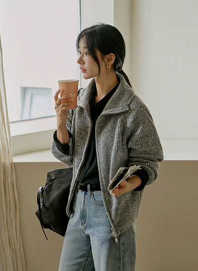 5DA31846NN_Leitz Cozy Knit Two-way Zip Up