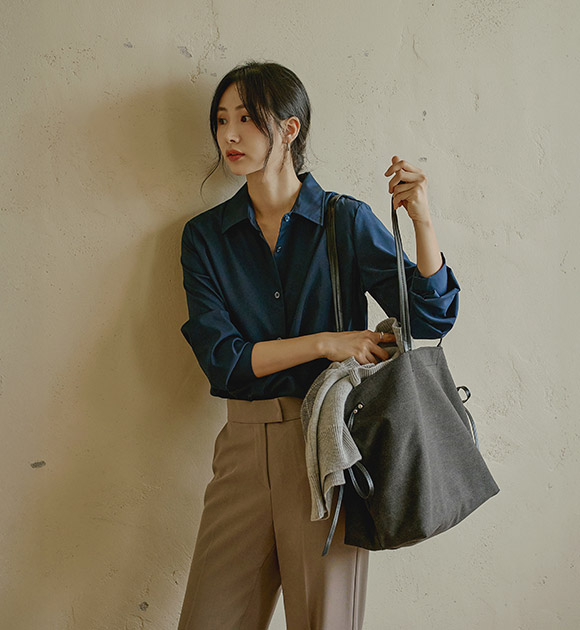 5DA22526HN_Everyday Wrinkle-free Spandex Basic Shirt