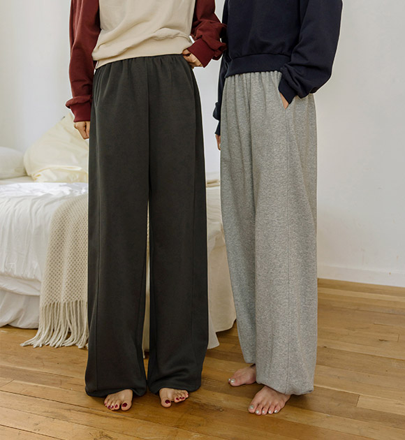6DA31859HN_Two-way Wide-leg Seam Detail Banding Pants(Short/Basic/Long)