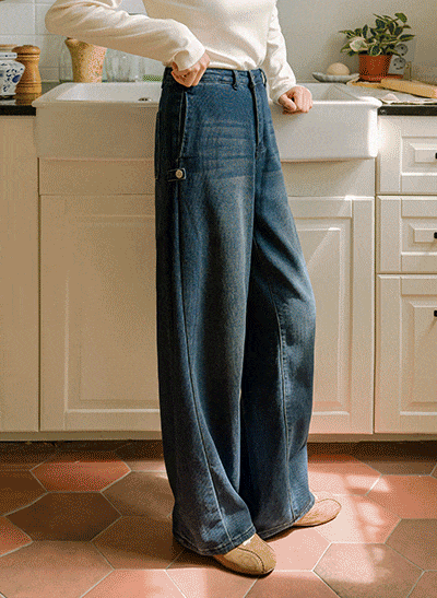 6DA31874HR_Brush Button Corduroy Denim