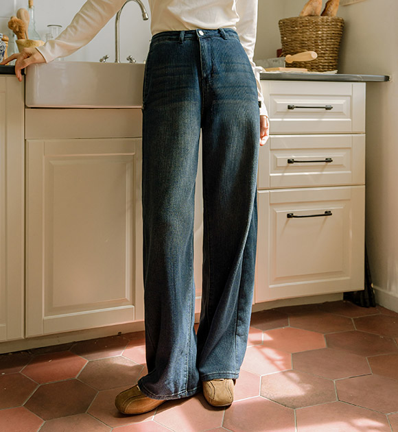6DA31874HR_Brush Button Corduroy Denim