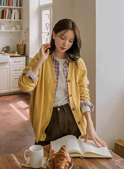 6DA31860JJ_Cozy Cashmere Cardigan (Loose Fit/Basic Fit)