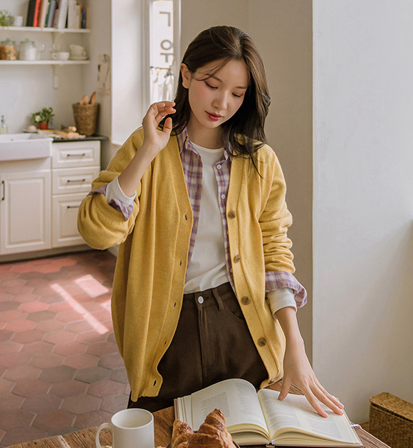 6DA31860JJ_Cozy Cashmere Cardigan (Loose Fit/Basic Fit)