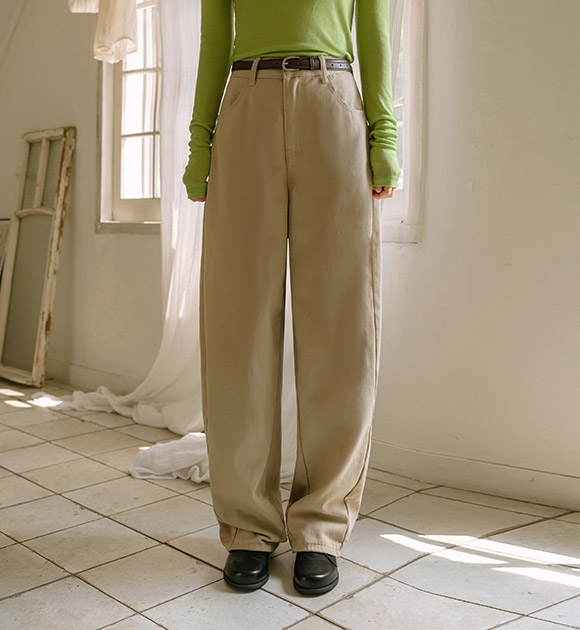 4DA31885NN_Curve Wide Cotton Banding Pants (Short/Basic/Long)