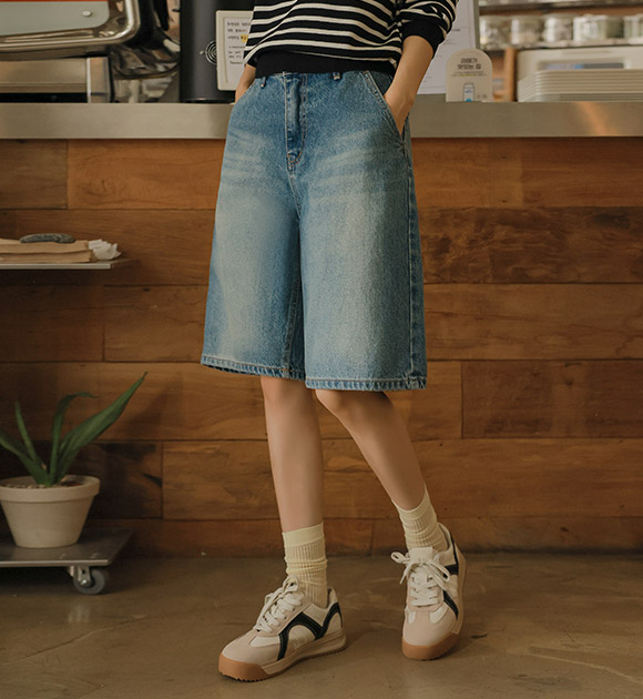 5DA31890HR_New Autumn Bermuda Denim Pants