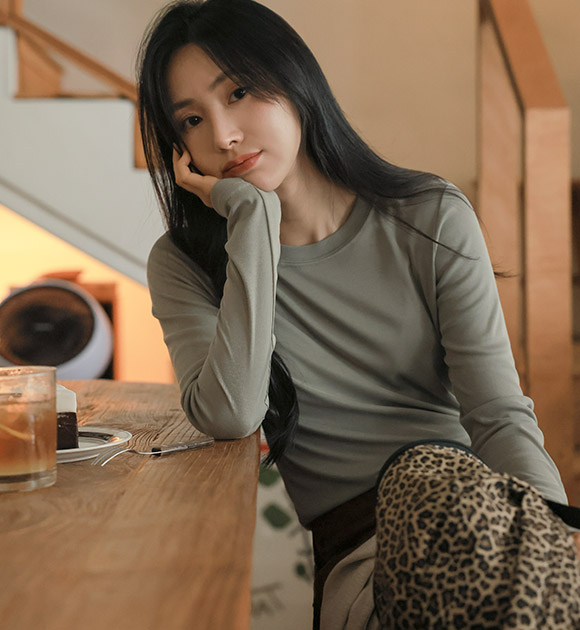 5DA31899NN_Soft Modal Long-sleeved Tee for an Inner Layer