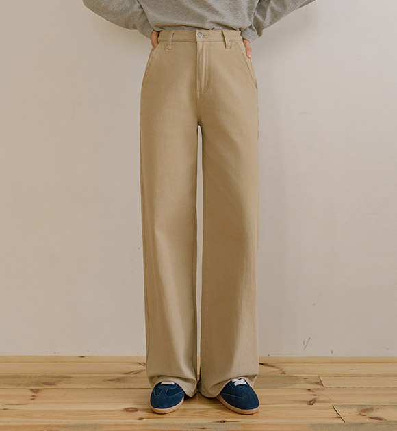 6DA31914HR_Cheese-Soft Comfort Wide Pants(Short/Basic/Long)