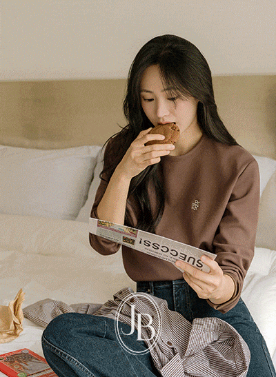 6OA0893HR_(Dryer-safe) [JUST BETTER] Clean Wearable Premium Long-sleeved T-Shirt
