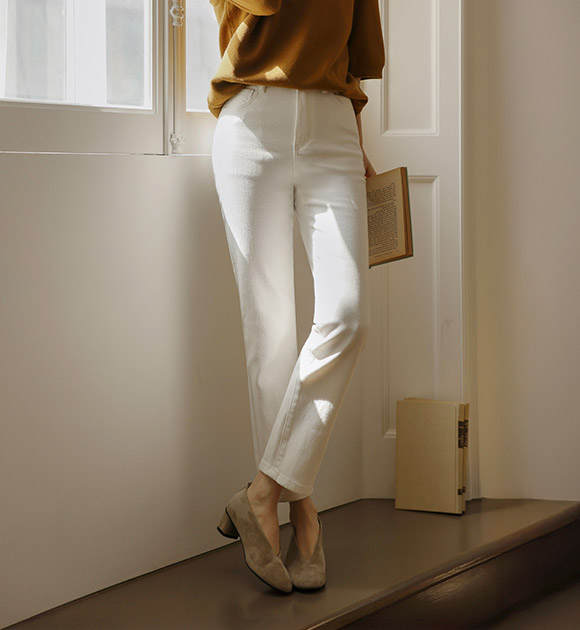 5DA31953HN_Today's Slim Straight Fit Basic Pants (Short/Long)