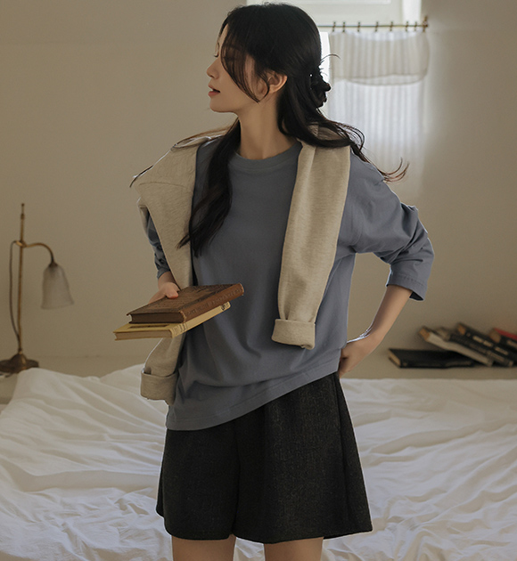 5DA31955HR_Life 2 Solid Stitching Basic Long-sleeved T-Shirt (3 Sizes)