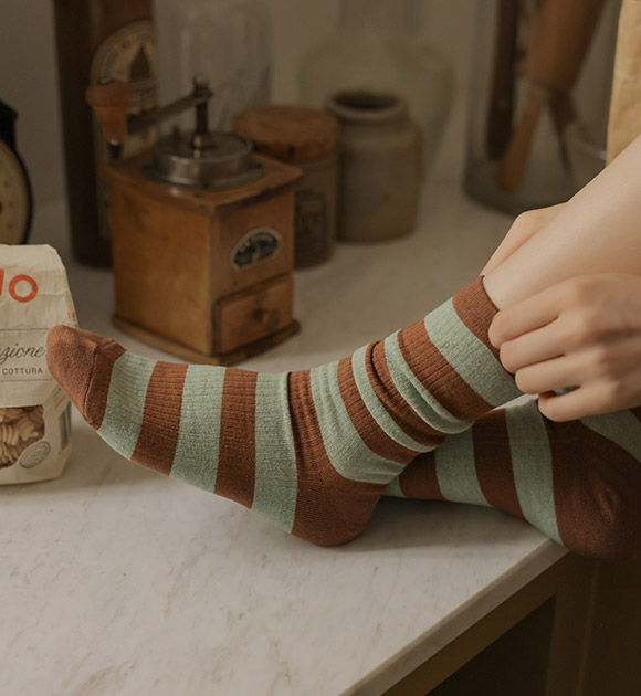 5DD00348HR_Papillon Striped Socks